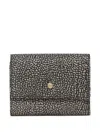Borbonese Medium Printed Tri-fold Wallet In Black