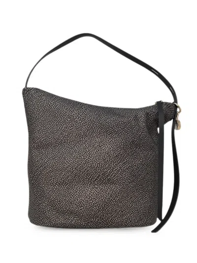 Borbonese Medium Prive O.p. Print Bag In Pink