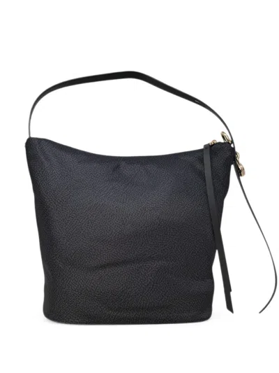 Borbonese Medium Prive O.p. Print Shoulder Bag In Red