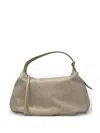 Borbonese Medium Prive Shoulder Bag In Gray