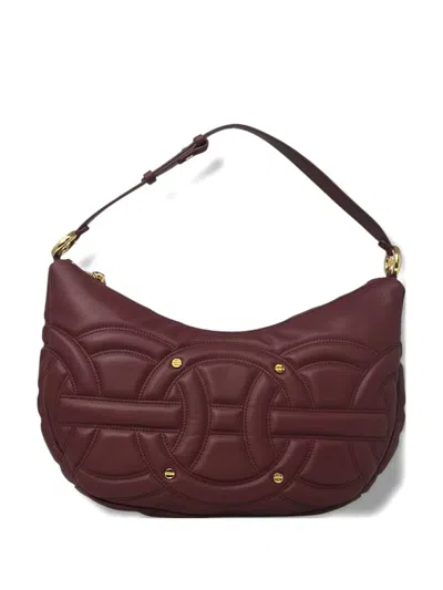 Borbonese Medium Rondo Shoulder Bag In Red