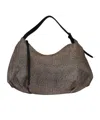 Borbonese Medium Shoulder Bag In Gray