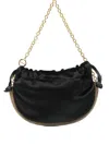 Borbonese Mini Coquille Shoulder Bag In Black