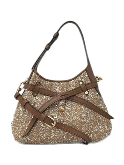 Borbonese Mini Halo Shoulder Bag In Multi