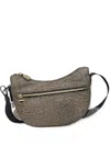Borbonese Mini Luna Cross Body Bag In Brown