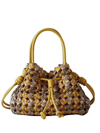 Borbonese Mini Nest Tote Bag In Brown