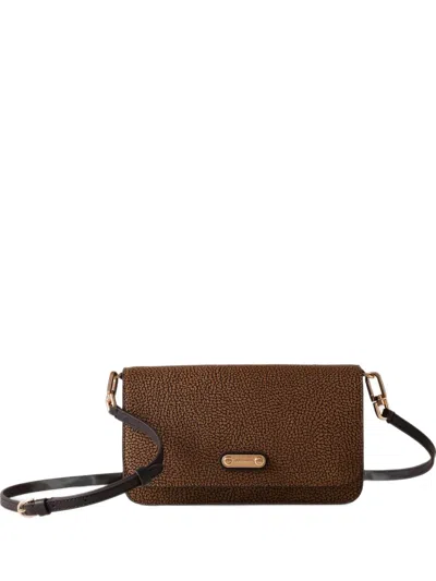 Borbonese Mini Urban Cross Body Bag In Brown