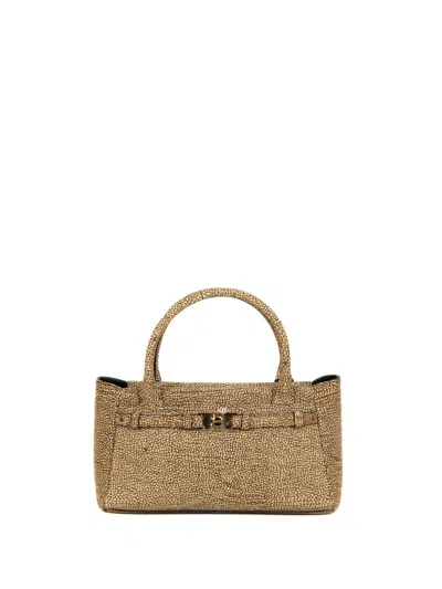 Borbonese Natural Leather Bag In Neutral