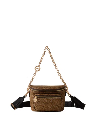 Borbonese Natural Leather Bag In Neutral