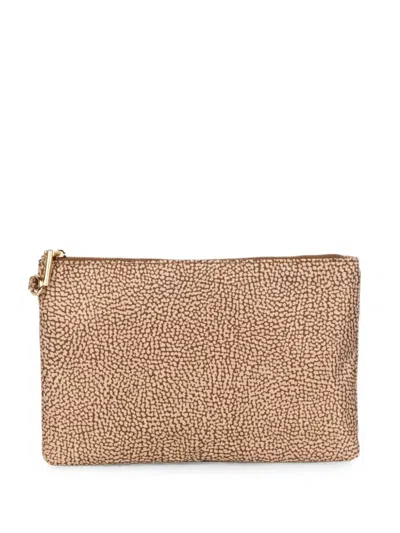 Borbonese Op Naturale Beauty Case In Brown