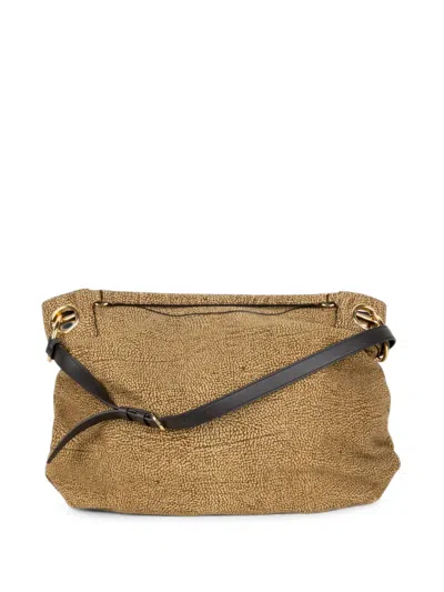 Borbonese Op Naturale Shoulder Bag In Brown