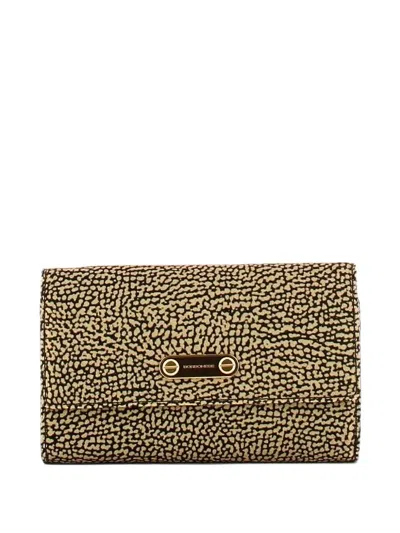 Borbonese Op Occhio Di Pernice Foldover Wallet In Pattern