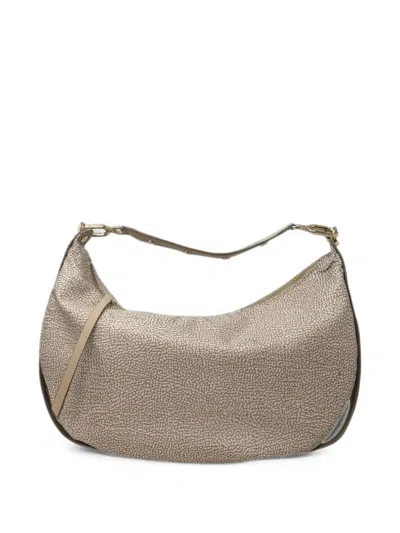 Borbonese O.p. Print Bag In Neutral