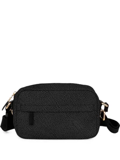Borbonese O.p. Print Cross Body Bag In Black