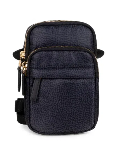 Borbonese Opeth-print Zip-around Belt Bag In Purple