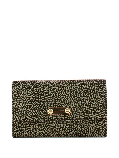 Borbonese Op-print Foldover Wallet In Blue
