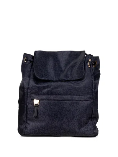 Borbonese O.p.s. Print Backpack In Black