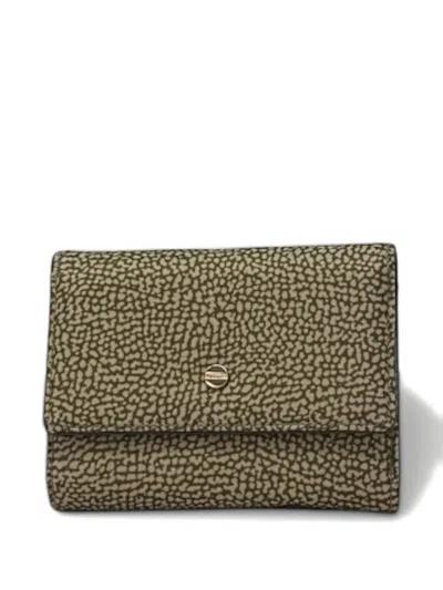 Borbonese Patterned Wallet In Neutral