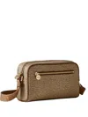 Borbonese Pebbled-pattern Shoulder Bag In Brown