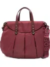 Borbonese Pleat-detail Tote Bag In Red
