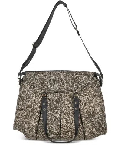 Borbonese Pleated Shoulder Bag