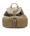 Borbonese Printed Backpack In Green