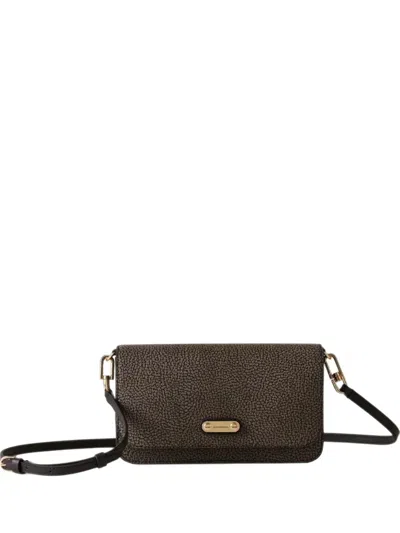Borbonese Printed Cross Body Bag In Purple