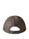 Borbonese Printed Hat In Brown