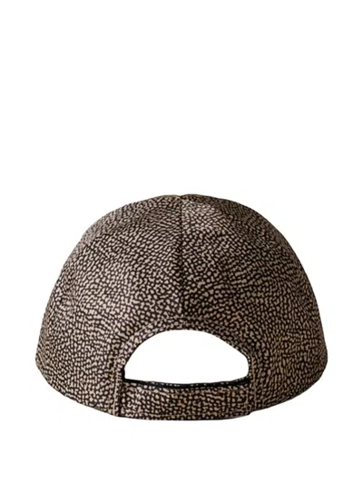 Borbonese Printed Hat In Brown