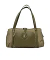 Borbonese Printed Shoulder Bag In Green