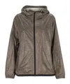 Borbonese Printed Zip Hooded Jacket In Black