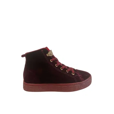 Borbonese Red Fabric Women Sneaker In Brown