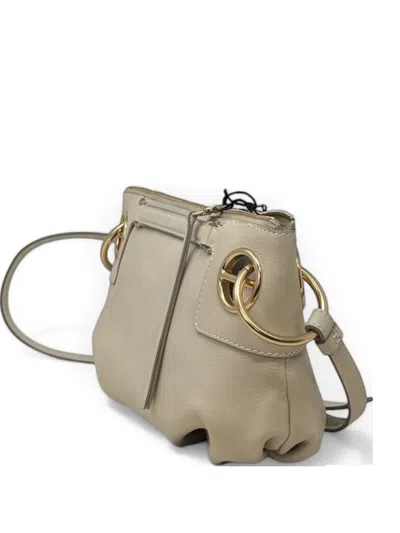 Borbonese Ring London Crossover Shoulder Bag In Gray