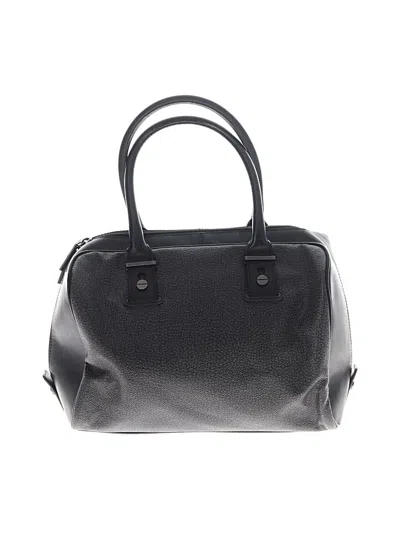 Pre-owned Borbonese Satchel In Black