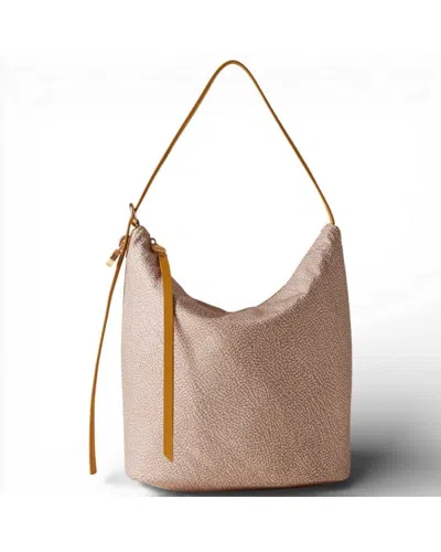 Borbonese Secchiello M Bag.  Sand/saffron - 91010227-ah1-001 In Beige