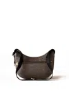 BORBONESE LUNA HOBO SMALL SHOULDER BAG IN OP FABRIC