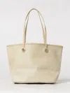 Borbonese Medium Flight Printed Tote Bag In White