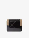 Borbonese Borsa Cross Over C/patta Bags In 480 Nero/op Naturale