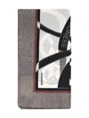 Borbonese Silk Scarf In Neutral