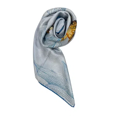 Borbonese Silk Women Women's Scarf In Blue