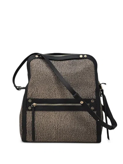 Borbonese Small Frame Cross Body Bag In Neutral