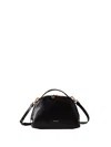 Borbonese Small Bowler Curved Zip Tote Bag In Black