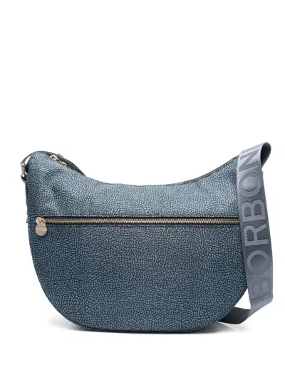Borbonese Small Luna Cross Body Bag In Blue
