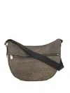 Borbonese Small Luna Shoulder Bag In Neutral