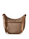 Borbonese Small Luna Shoulder Bag In Neutral