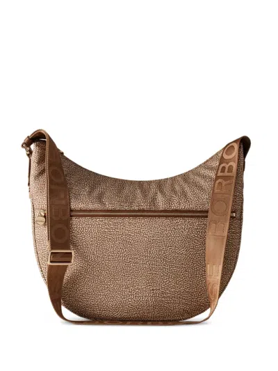 Borbonese Small Luna Shoulder Bag In Neutral
