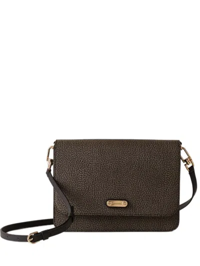 Borbonese Small Urban Cross Body Bag In Brown