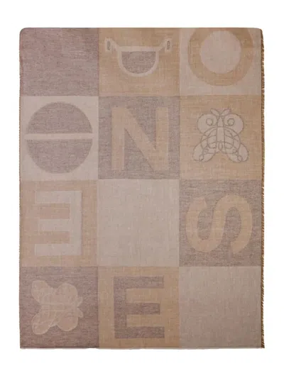 Borbonese Stole Scarf In Brown