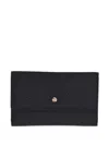 Borbonese Textured Snap-fastening Wallet In Black