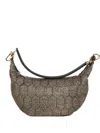 Borbonese Top-zip Quilted Shoulder Bag In Animal Print